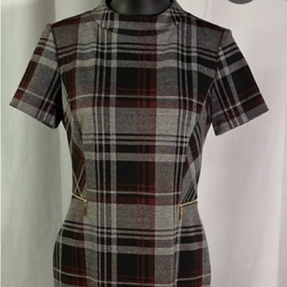 TAHARI Plaid Dress - Picture 6 of 13